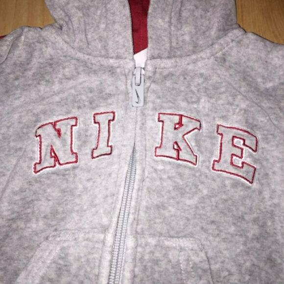 Nike Boy's 12M Hooded Velour Track Jacket - Picture 2 of 4